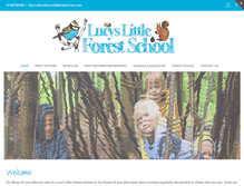 Tablet Screenshot of lucyslittleforestschool.com